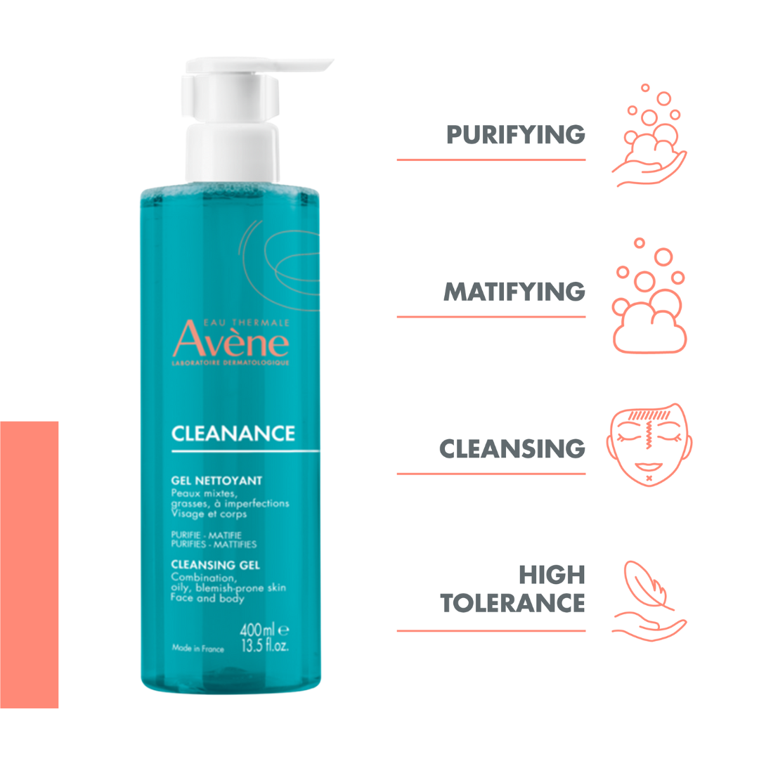 Avene Cleanance Gel Nettoyant 200ml Soap-Free Cleansing Gel for Oily Skin-3