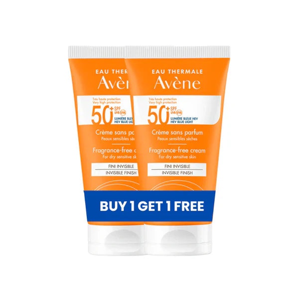 Avene Fragrance Free Cream SPF 50+ Buy One Get One Free