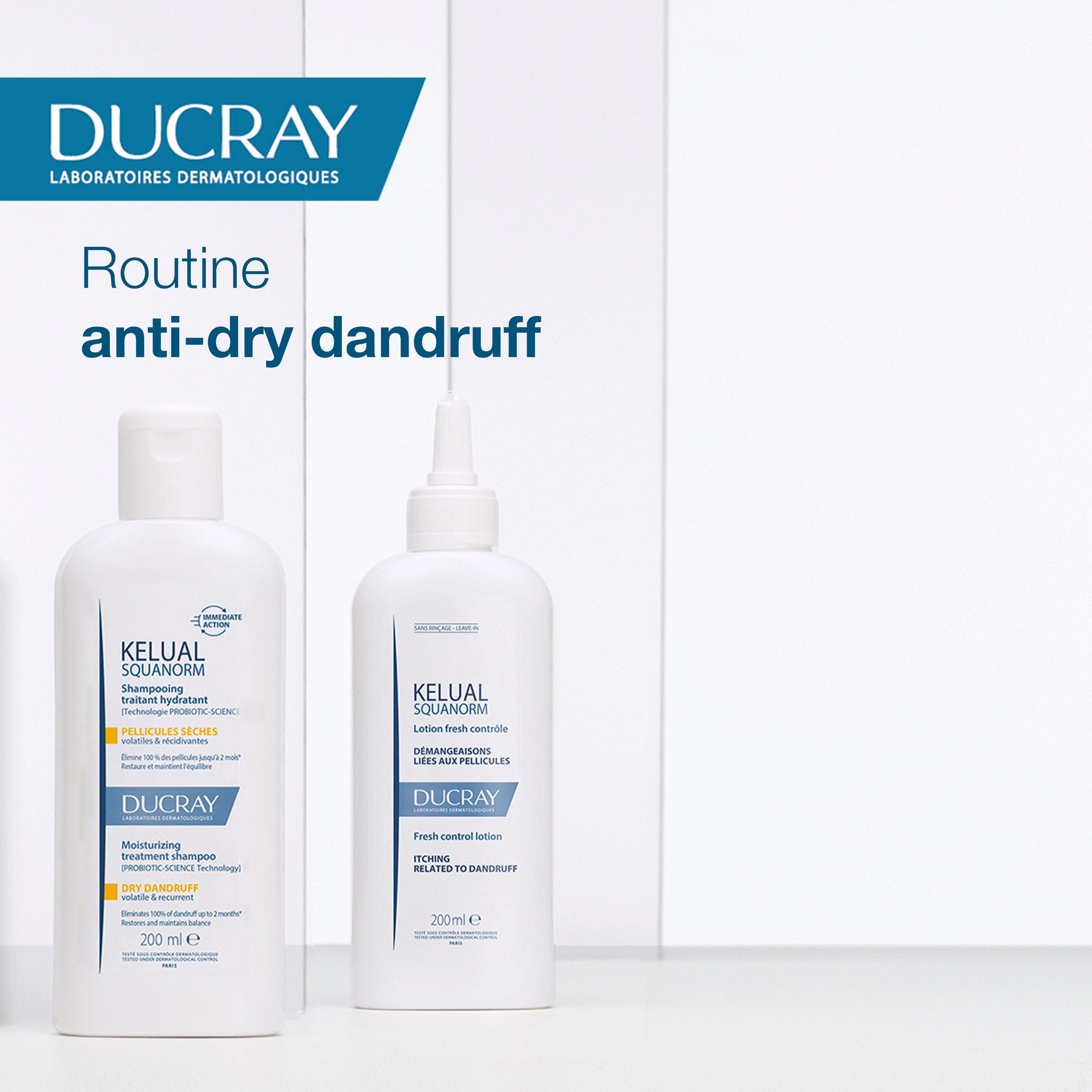 Ducray Squanorm Treatment Shampoo For Dry Dandruff 200ml-6