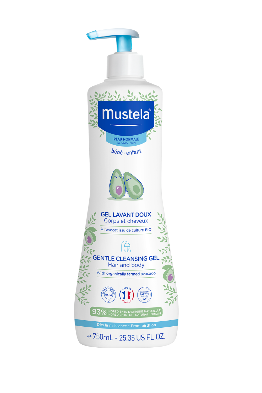 MUSTELA GEL LAVANT DOUX 500ML