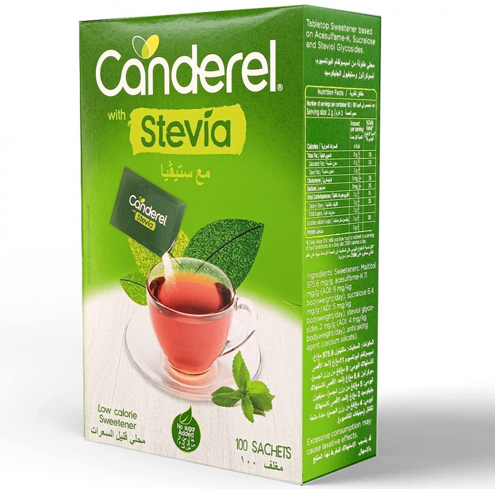 CANDEREL STEVIA 100 SACHETS