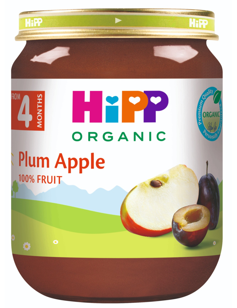 HIPP PLUM APPLE 125G