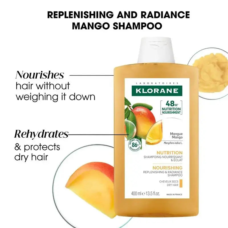 Klorane Nourishing Shampoo With Mango Butter For Dry Hair 200ml-2