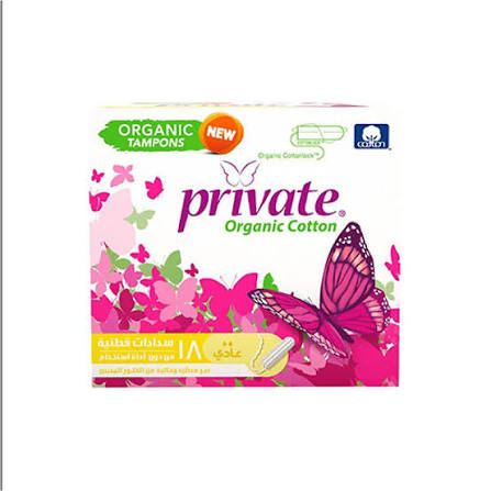 PRIVATE ORGANIC TAMPONS REGULAR 18