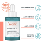 Avène Cleanance AHA Exfoliating Serum 30ml-2