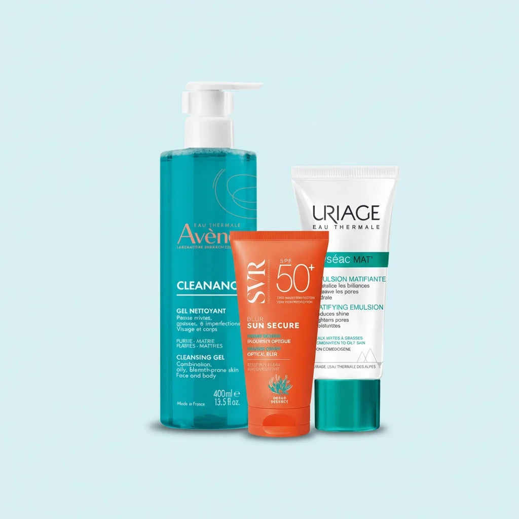 Men Oily Skin Care Essentials 3 Pack