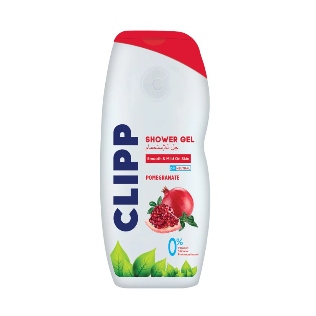 Clipp Shower Gel 750ml Paraben-Free Liquid for Face and Body