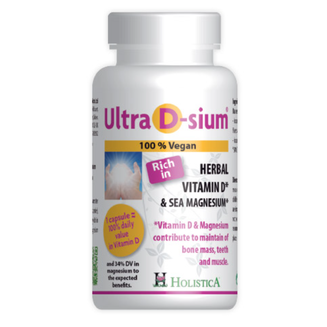Ultra D-Sium 60 Capsules Vegan Vitamin D And Marine Magnesium Supplement-1