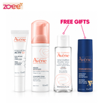 Avène Cleansing Foam 150ml + Hyaluron Activ B3 Eye Cream 15ml + Micellar 100ml & DermAbsolu Night 10ml Free